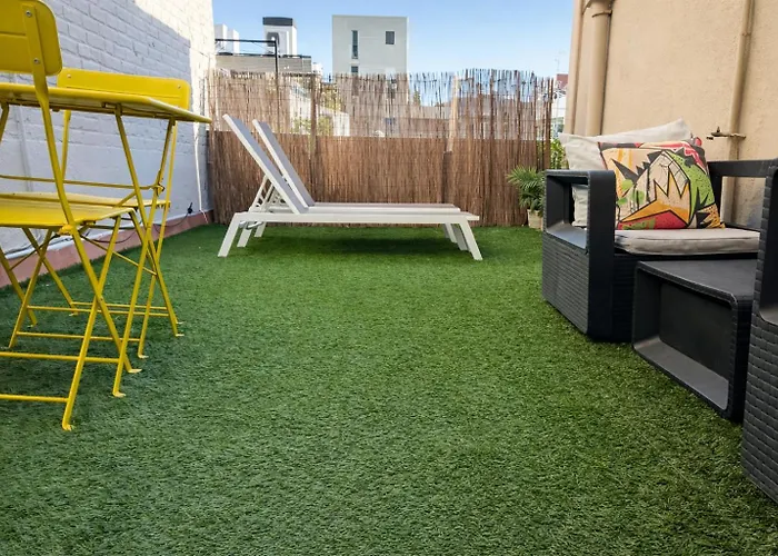 شقة Poblenou Penthouse L Loft With Private Terrace L 5 Min Walk To The